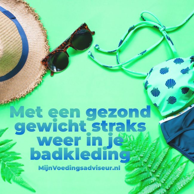Met een gezond gewicht in je badkleding
